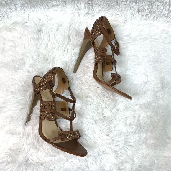 L.A.M.B. Studded Daphine Strappy Heels Size 8 - Picture 3 of 8